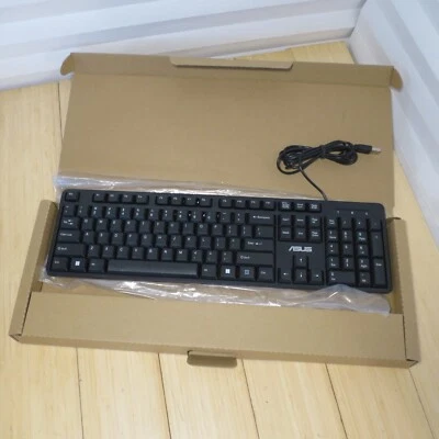 New Genuine Asus K49 Wired keyboard OK001-0051 Black, Never Used, in Factory Box - Image 1 of 4