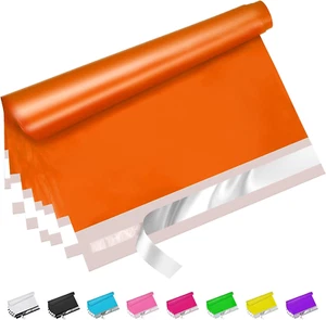 Sobres de polietileno naranja 9x12 pulgadas 100 piezas, bolsas de envío adhesivas fuertes - Imagen 1 de 12