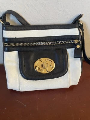 Bandolera Emma Fox de cuero blanco con defecto Foto 1 de 4