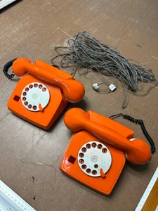 Telefon Zabawka Telefony dla dzieci z baterią NRD lata 70. z kablem - Zdjęcie 1 z 6
