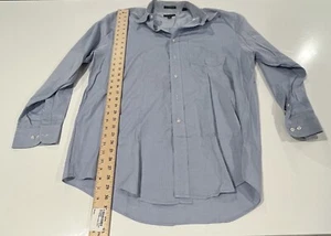 Club Room Men's Blue Long Sleeve Stretch Oxford Dress Shirt Size L - Picture 1 of 4