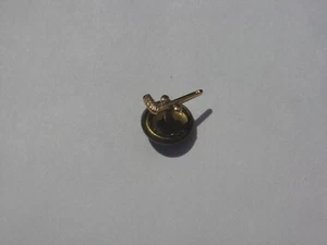 Vintage kleine 10K Gelbgold Tie Tack Anstecknadel Hockeyschläger Rauch Tabakpfeife - Bild 1 von 3