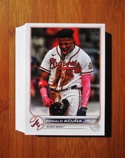 2022 Topps ATLANTA BRAVES Team Set w/ Update (44) Cards