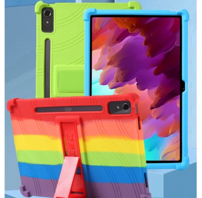 Kids Silicone Case For Lenovo Tab P12 12.7" 2023 Tablet Shockproof Stand Cover - Image 1 of 4