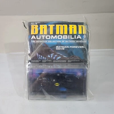 Eaglemoss Batman Automobilia #4 Forever Movie 1:43 Diecast Batmobile w/Magazine - Image 1 of 2