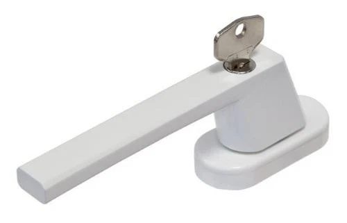 ABUS 592218 abschließbarer Fenstergriff Fg110 W weiß