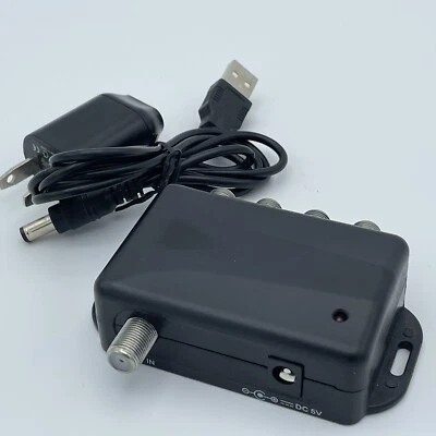 Sobetter S098 TV Antenna Signal Amplifier 4-port Coax - Image 1 of 3