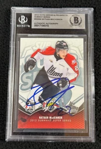 Tarjeta firmada por Nathan MacKinnon 2012/13 Heroes and Prospects #SSS04 BAS certificada - Imagen 1 de 2