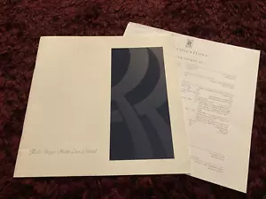 Rolls-Royce Sortiment Broschüre 1992 - übergroße UK Ausgabe - Gesims, Spirit, Sporn - Bild 1 von 4