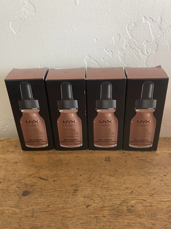 4 NYX PROFESSIONAL MAKEUP Total Control Pro Drop Foundation, 17.5 SIENNA NEW - Image 1 of 1
