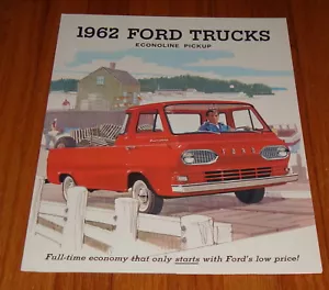 Original 1962 Ford Econoline Pickup Truck Verkaufsprospekt Katalog - Bild 1 von 2