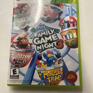 Hasbro Family Game Night 3 Fun Pack Microsoft Xbox 360 Completo Probado - Imagen 1 de 6