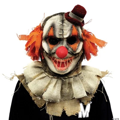 Adults Scarecrow Clown Mask - Scary Halloween Mask Horror Costume Accessory Cosp - Image 1 of 4