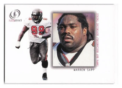 2001 Fleer Legacy #41 Warren Sapp Tampa Bay Buccaneers - Image 1 of 2