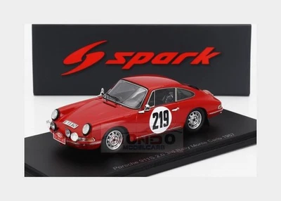 1:43 SPARK Porsche 911S 2.0L Coupe #219 Rally Montecarlo 1967 Elford Stone S6607 - Photo 1/2