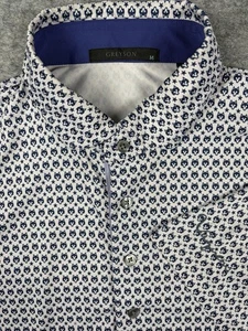 Camisa Polo Greyson Para Hombres M Estampado Estrellas Lobo Rendimiento Golf Vaquero Club - Imagen 1 de 9