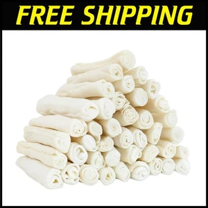 Healthy Natural Flavor Rawhide Chew Sticks - 6.5 Inch for Puppies & Small Breeds - Picture 1 of 11