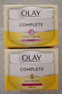 ππOlay Complete Set Night Cream 50ml+Day Cream SPF 15 Normal/Dry 50mlππ - Picture 1 of 5