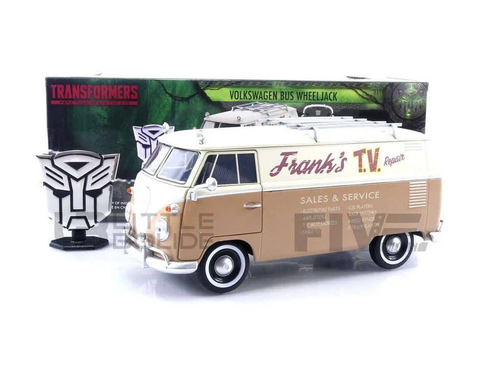 JADA TOYS 1/24 - VOLKSWAGEN BEETLE BUS TRANSFORMERS WHEELJACK- 1965 34264BR - Photo 1/1