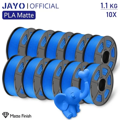 JAYO 11KG PLA Matte Blue 1.75mm Filament 3D Printer Matte Filament Non-glossy - Image 1 of 4