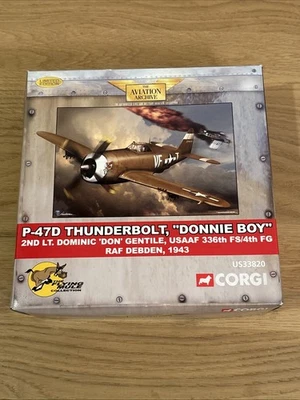 Corgi Flying Mule US33820 P-47 Thunderbolt Donnie Boy Dominic Gentile - 635/750 - Image 1 of 4