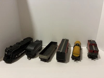 Marx # 999 Locomotive Train Set With Tender And 4 Cars Tested See Description  - Image 1 of 4