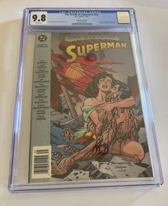 The Death Of Superman CGC 9.8 NEWSSTAND 1993 DC Comics 1st Print - Picture 1 of 5