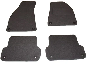 Alfombrillas coche para AUDI A4 & S4 2006-2008 GRIS MEDIO CALIDAD A MEDIDA + 8 CLIPS REDONDOS - Imagen 1 de 6