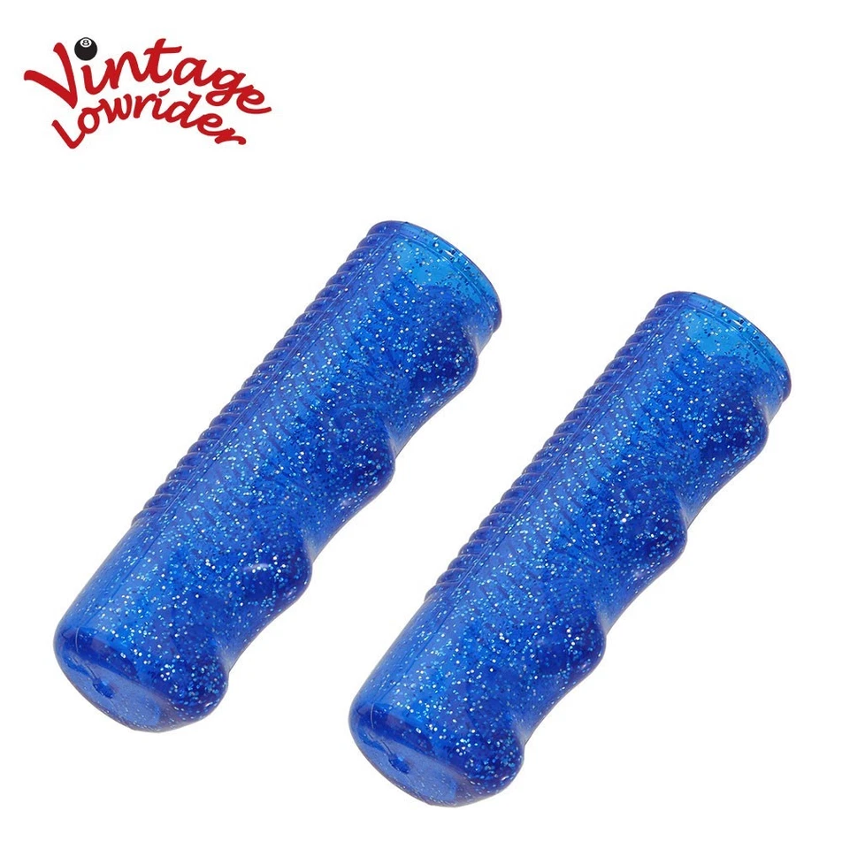 VINTAGE LOWRIDER 7/8" Sparkle Handlebar Grips 95mm Metallic Flake Cruiser Grips. - Image 1 of 1