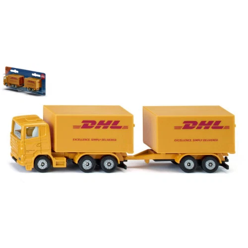 CAMION CON RIMORCHIO DHL mm 160 BLISTER Siku Camion Modellino Nuovo