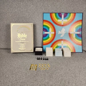 Vintage 1984 Bible Trivia Board Game Cadaco Rainbow Christian Complete USA - Picture 1 of 4