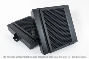 CSF BMW F8X M3/M4/M2C Auxiliary Radiators w/ Rock Guards (Sold Individually - Fi - Picture 1 of 9
