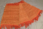 Set 4 Naturally Danny Seo Placemats Woven Jute/Cotton Natural/Coral Fringe 20x14