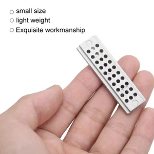 30 Holes Watch Riveting Stake Holder Steel Punch Block Hole Punching Drill Plate - Picture 1 of 4