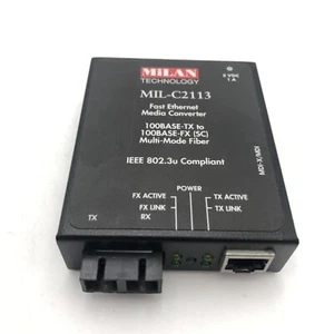 OCCASION Milan Technology MIL-C2113 - Convertisseur multimédia Fast Ethernet TEST DE PUISSANCE LIRE - Photo 1/7