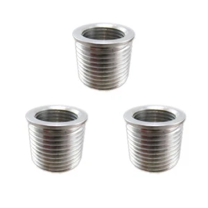Big-Sert 51457A M14 x 1.25 x 16.8 Aluminum Spark Plug Taper Insert 3 Pack - Picture 1 of 5