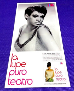 La Lupe , " Puro Teatro " Poster 2 en 1 impreso por ambos lados 24.5 " x 11.5"