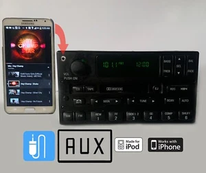✅98-00 FORD F150 EXPEDITION AM FM CASSETTE STEREO AUX INPUT MP3 IPOD FEATURE - Picture 1 of 4