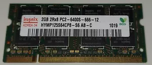 HYNIX 2GB 2Rx8 PC2-6400S-666-12 HYMP125S64CP8-S6 AB-C - Picture 1 of 2
