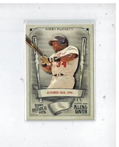 2021 Topps Allen & Ginter Historical Hits #HH-17 Kirby Puckett - Picture 1 of 1