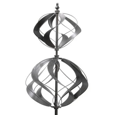 XXL 3D Windrad Windspinner "Windtulpe" magisch Windspiel Metall H:183cm Garten - Bild 1 von 4