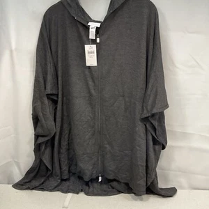 NWT J. Jill Long Sleeve Hooded Zip Up Sweater Tunic Jacket Sz Medium/Large - Picture 1 of 4