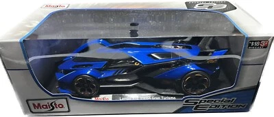 Maisto Edición Especial Escala 1:18 Lambo V12 Vision Gran Turismo Diecast | Azul Foto 1 de 4