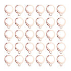  100 Pcs Round French Earhooks Alloy Parts Earwires Replacement Lever