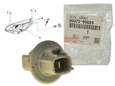 Halogen Scheinwerfer Blinklicht Lampenfassung Halter 90075-60028 für Toyota - Bild 1 von 4