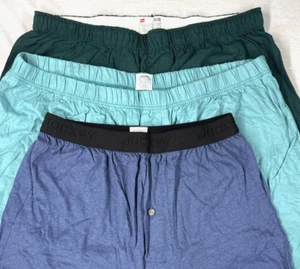Men New All-Season 100% Cotton Jersey Sleeping Shorts -Choice Size & Color - Picture 1 of 7