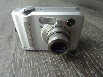 Rare working CASIO QV-R61 6MP silver Digital Compact Camera- Cost £125 - Image 1 of 4