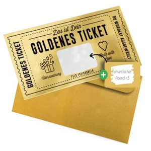 Ticket Scratch Card With Envelope Scratch Off Ticket Surprise Gift Reveal - Picture 1 of 6