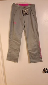 *NEW* Under Armour Girls' Armour Fleece Pants  Gray Size M Y(10-12)  STORM - Picture 1 of 13