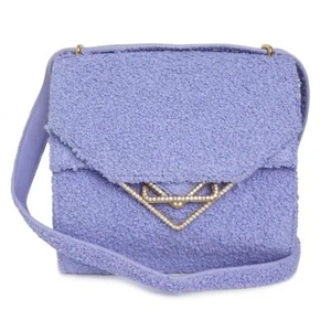 BOTTEGA VENETA Clip Shoulder bag Lambskin & Bouclé Wool, Perrinkle 652391 - Picture 1 of 16